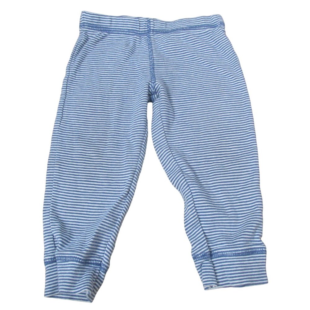 Carters Pull On Sweatpants Toddler Girls Size 12M Blue Striped Elastic Joggers